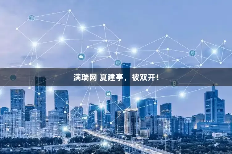 满瑞网 夏建亭，被双开！