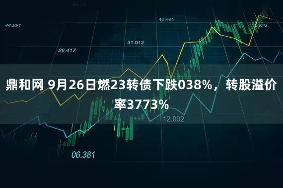 鼎和网 9月26日燃23转债下跌038%，转股溢价率3773%