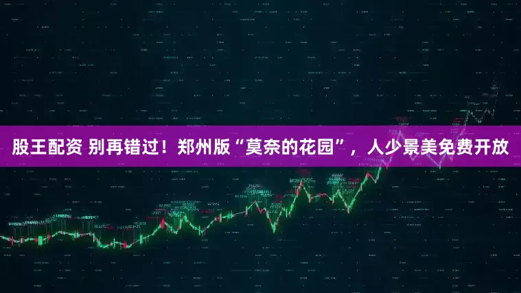 股王配资 别再错过！郑州版“莫奈的花园”，人少景美免费开放